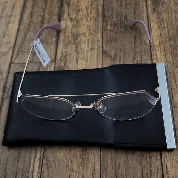 Gold Frame 53mm Authentic Fendi Optical Glasses FF0329 - Picture 6 of 9